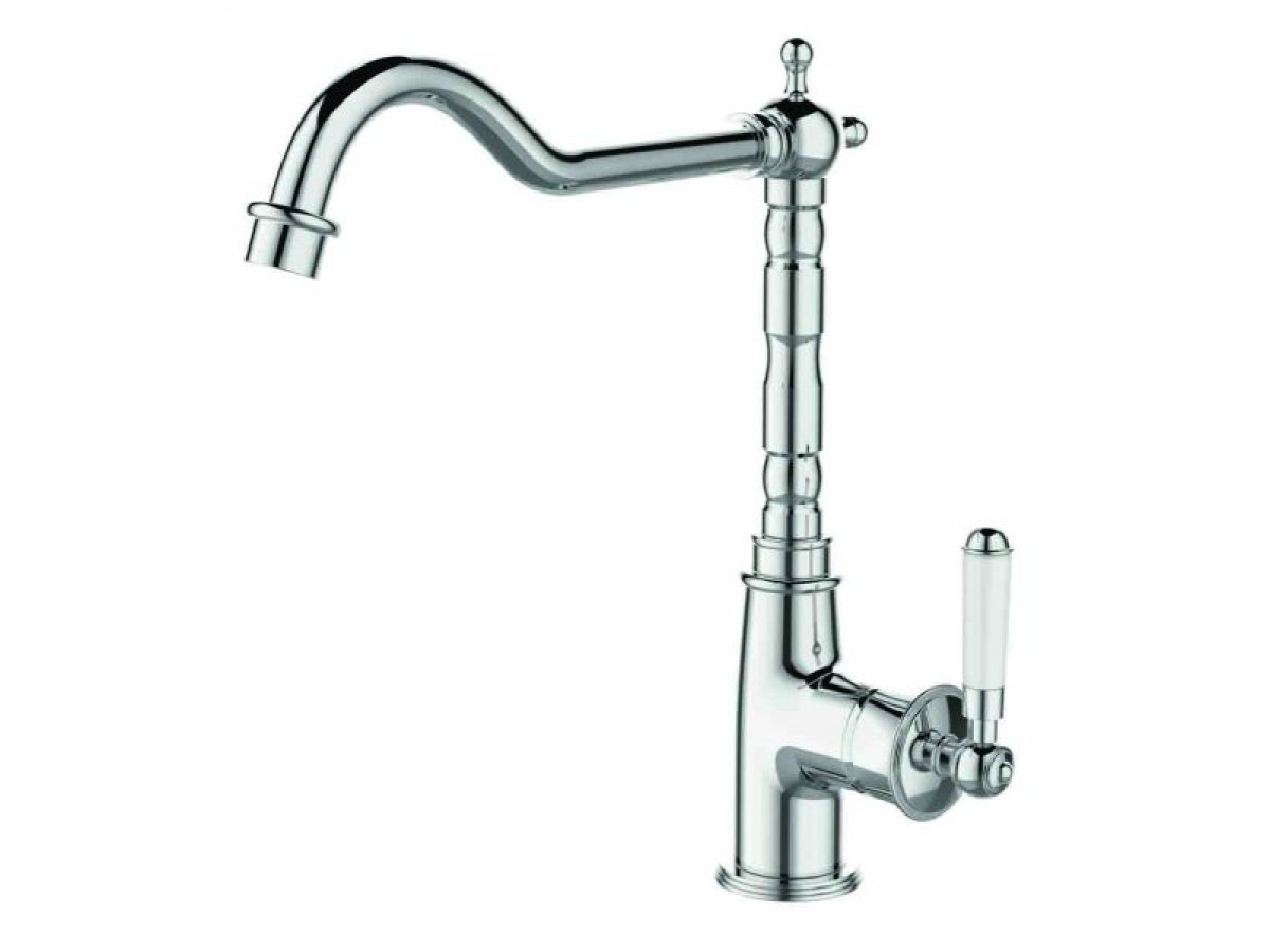 Ίωνας Vintage Μπαταρία Ψηλή Νιπτήρα Χρωμέ Inox