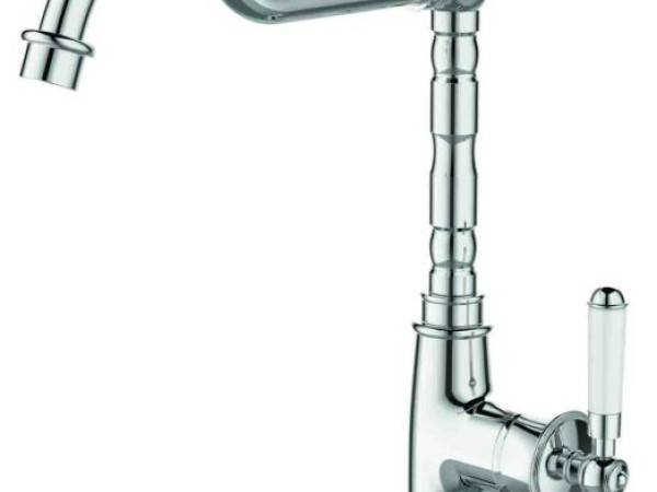 Ίωνας Vintage Μπαταρία Ψηλή Νιπτήρα Χρωμέ Inox