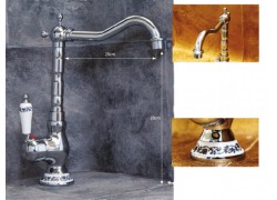 Rustic Μπαταρίες Μπάνιου Κασσάνδρα Χρωμέ