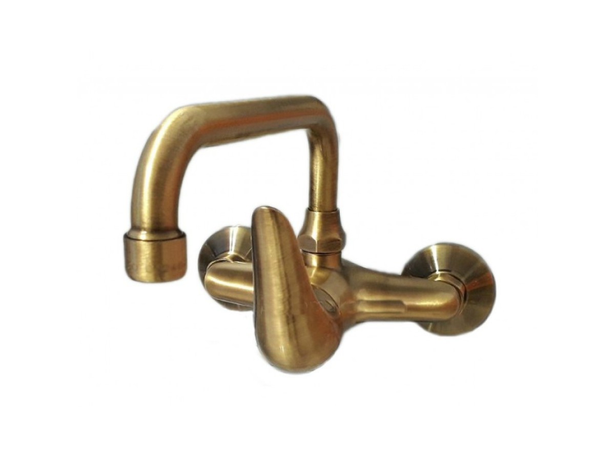 Μπαταρία νιπτήρα τοίχου Ήρα Bronze