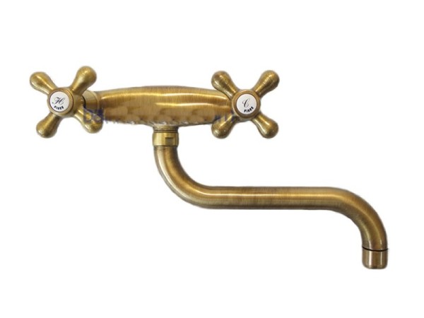 Retro bronze wall-mounted faucet Rea 