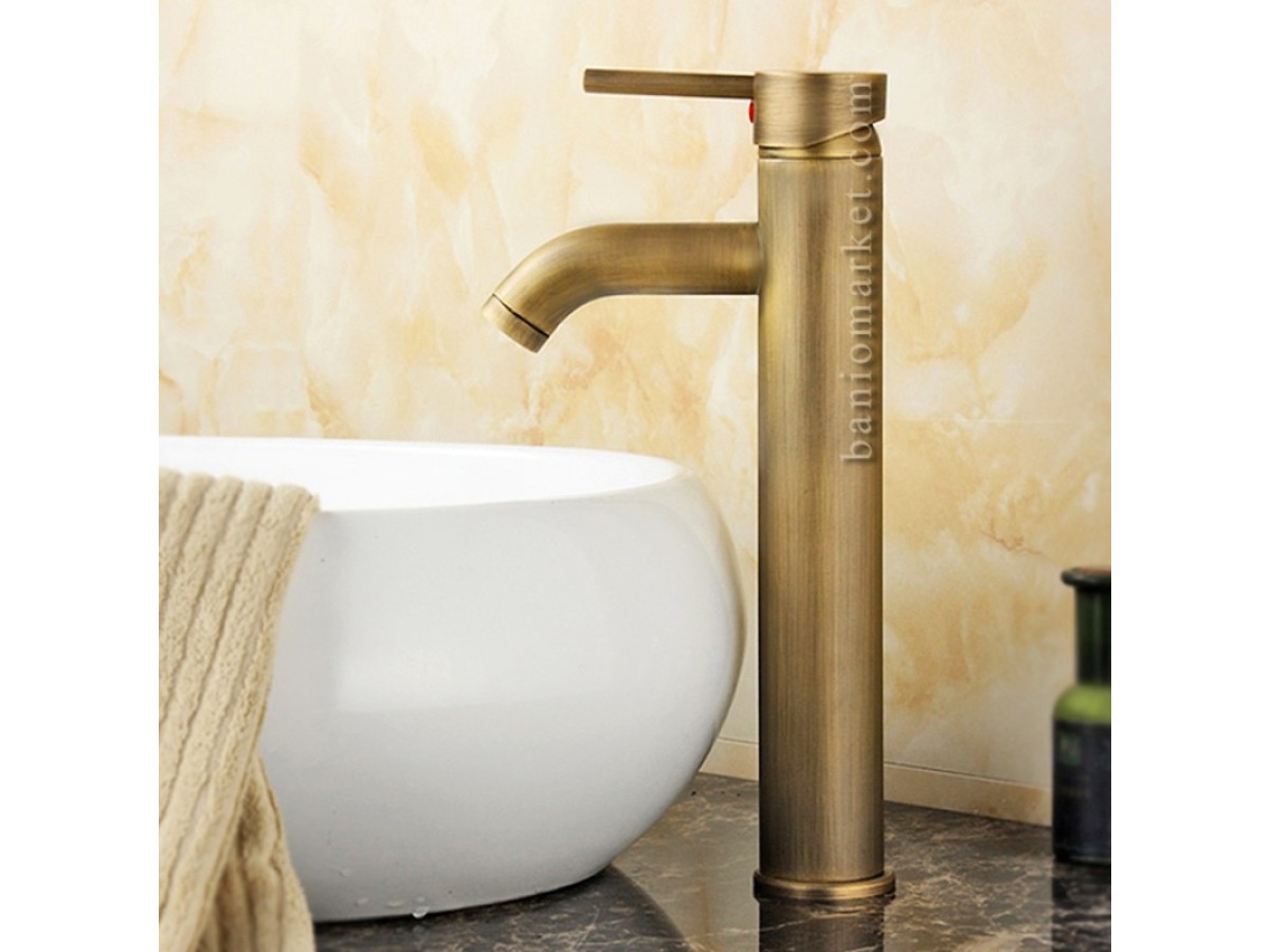 Θάσος ψηλή Ρετρό Βρύση Για Νιπτήρες Μπάνιο 