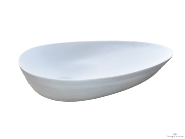 Minimal μοντέρνος νιπτήρας μπάνιου οβάλ Σαντορίνη