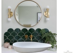 Minimal μοντέρνος νιπτήρας μπάνιου οβάλ Σαντορίνη