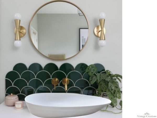 Minimal μοντέρνος νιπτήρας μπάνιου οβάλ Σαντορίνη