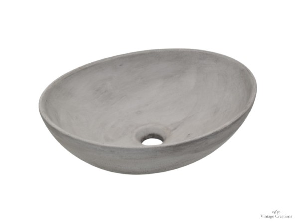 Νιπτήρας Μπάνιου Τήνος  Οβάλ Επιτραπέζιος με Φινίρισμα Minimal