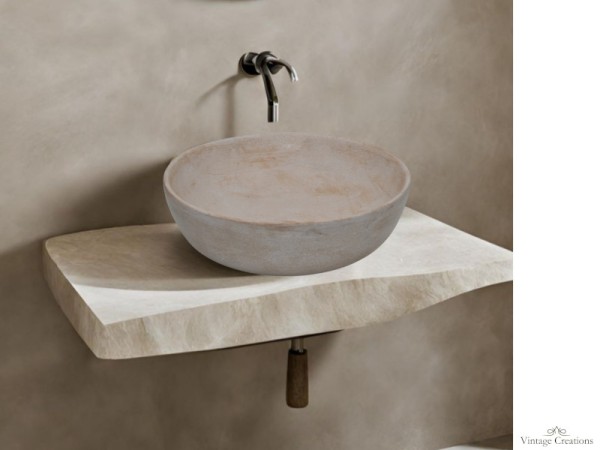 Στρογγυλός επιτραπέζιος νιπτήρας Πάρος 