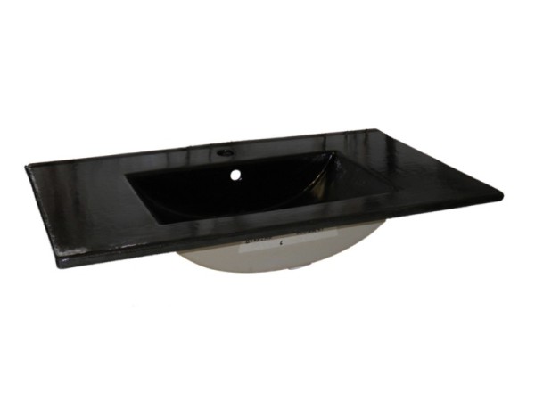 Special Construction Handmade Recessed Washbasin Black