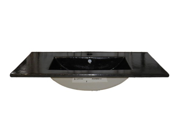 Special Construction Handmade Recessed Washbasin Black