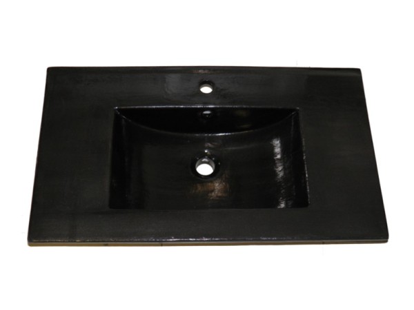 Special Construction Handmade Recessed Washbasin Black
