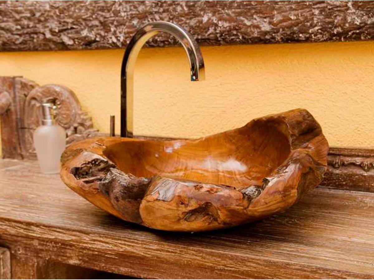 Ξύλινοι Νιπτήρες Μπάνιου Χειροποίητοι. 