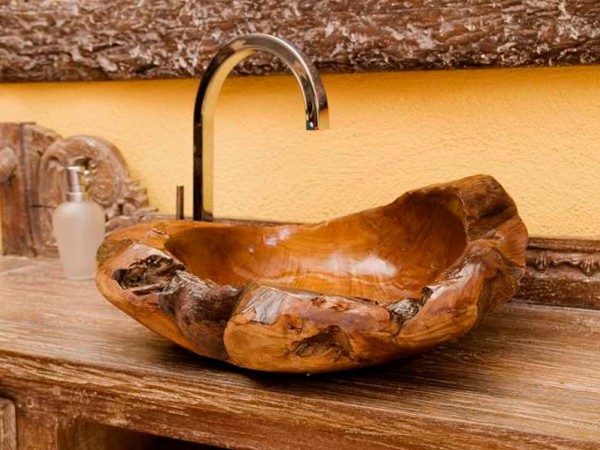 Ξύλινοι Νιπτήρες Μπάνιου Χειροποίητοι. 