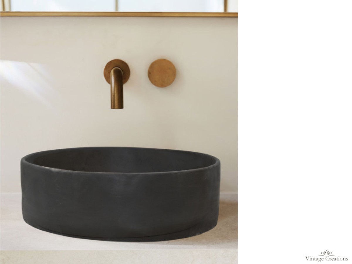 Νιπτήρας Μπάνιου Φολέγανδρος Στρογγυλός Επιτραπέζιος