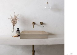 Παράλληλοι Νιπτήρες Μπάνιου Μύκονος  Από Πέτρωμα 