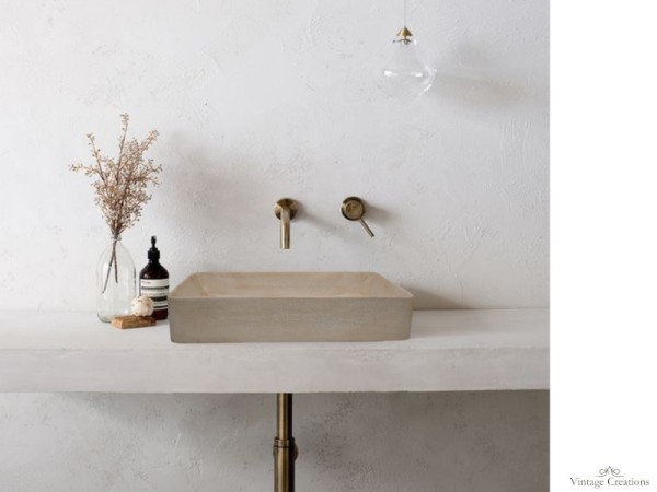 Παράλληλοι Νιπτήρες Μπάνιου Μύκονος  Από Πέτρωμα 