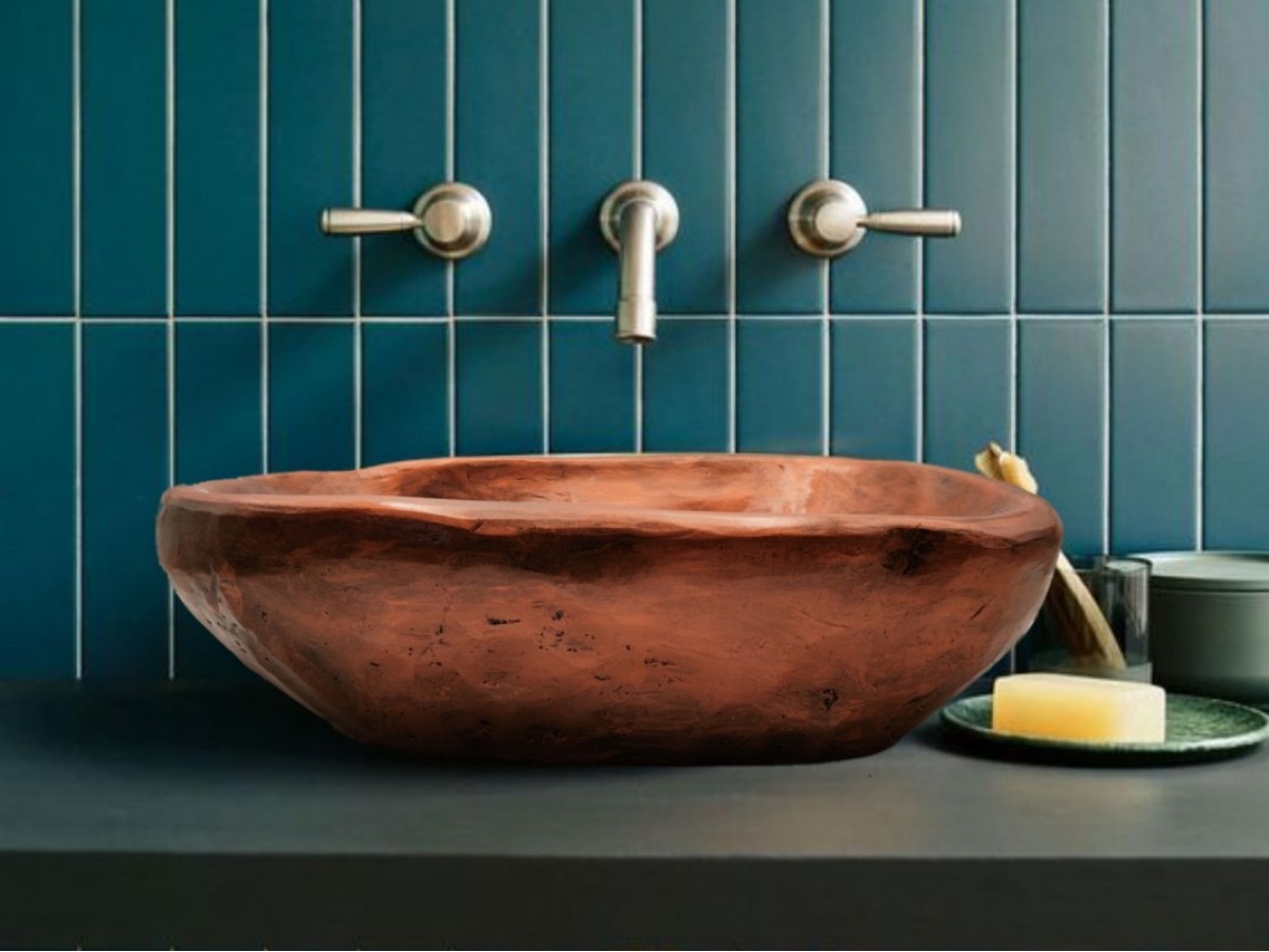 Απόλλωνας Γούρνα Μπάνιου Τραβερτίνο Χαλκός 