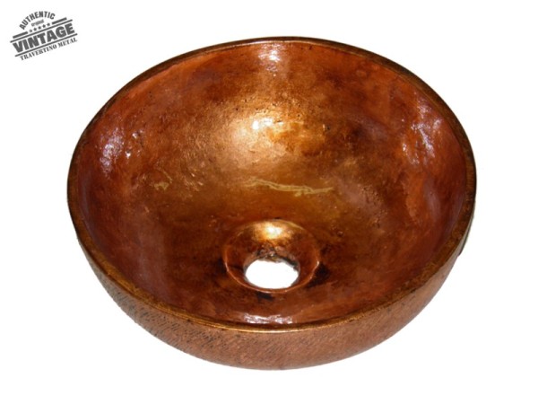 Άτλας Νιπτήρας Τραβερτίνο Πεπαλαιωμένος Χαλκός Τιμή