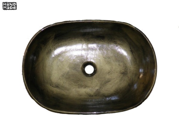 Bronze Βουρτσισμένος Νιπτήρας Μπάνιου Επιτραπέζιος Οβάλ Θέτις