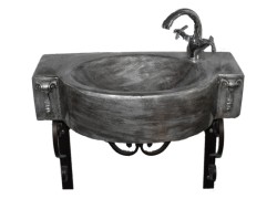 Επιτοίχιος  Νιπτήρας Δελφής Βουρτσισμένος Νίκελ