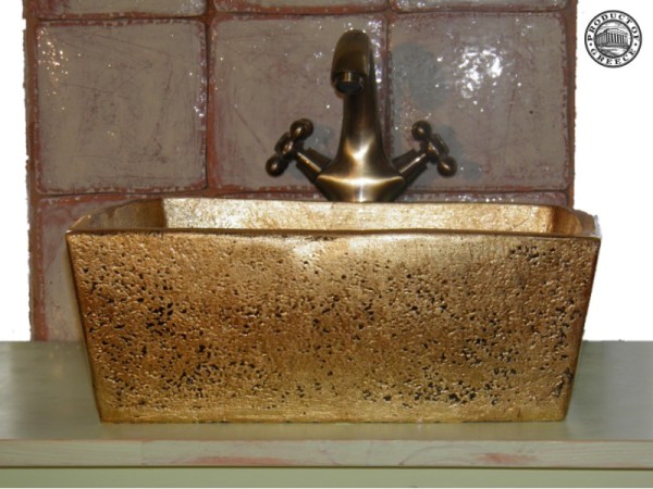 Γούρνες Μπάνιου Μύρων Χρυσές Μεταλλικές Τραβερτίνο Προσφορών