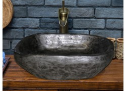 Μεταλλικοί Τραβερτίνο Νιπτήρες Απόλλωνας Βουρτσισμένο Νίκελ Αθήνα