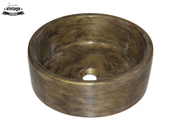 Μεταλλικός Χειροποίητος Νιπτήρας Εκάτη Βουρτσισμένο Bronze 