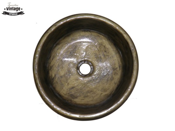 Μεταλλικός Χειροποίητος Νιπτήρας Εκάτη Βουρτσισμένο Bronze 