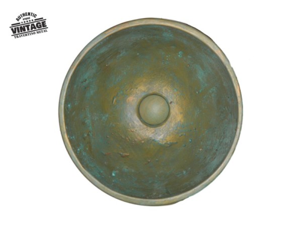 Ρετρό Οξειδωμένος Μπρούτζος Νιπτήρας Θέων 