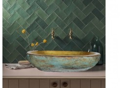 Ρωξάνη Χειροποίητος Νιπτήρας Μπάνιου Χρυσός Με Οξείδωση Μπρούτζου 