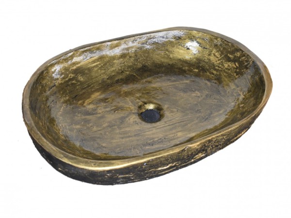 Stone And Metal Washbasins Folded Silver Glauki Price
