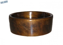 Στρογγυλοί Πέτρα Και Μέταλλο Νιπτήρες Με Τεχνοτροπία Βρώμικος Μπρούτζος  