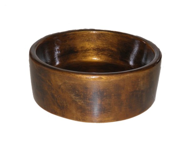 Στρογγυλοί Πέτρα Και Μέταλλο Νιπτήρες Με Τεχνοτροπία Βρώμικος Μπρούτζος  