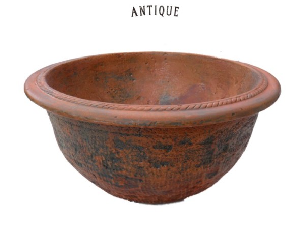 Τραβερτίνο Μπάνιου Νιπτήρες Μεταλλικοί Σκουριάς 43 χ 17 cm