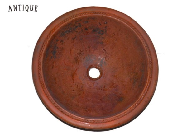 Τραβερτίνο Μπάνιου Νιπτήρες Μεταλλικοί Σκουριάς 43 χ 17 cm