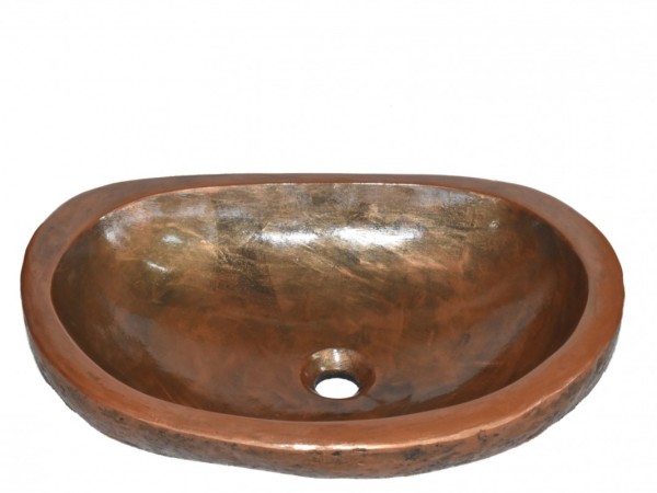 Χάλκινοι Ελληνικοί Χειροποίητοι Νιπτήρες Ρωξάνη Τραβερτίνο Euro