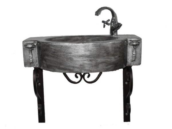 Επιτοίχιος  Νιπτήρας Δελφής Βουρτσισμένος Νίκελ