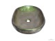 Iridescent Oval Washbasin Green Metallic