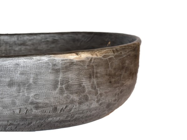 Οβάλ Νιπτήρες Θέτις Χειροποίητοι Από Πέτρα Και Μέταλλα Βουρτσισμένο Νίκελ