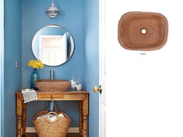 Απόλλωνας Χειροποίητοι Νιπτήρες Επιτραπέζιοι Travertino 