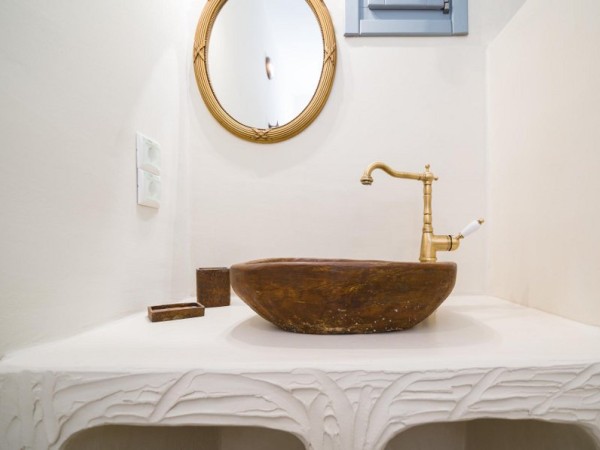 Απόλλωνας Χειροποίητοι Νιπτήρες Επιτραπέζιοι Travertino 