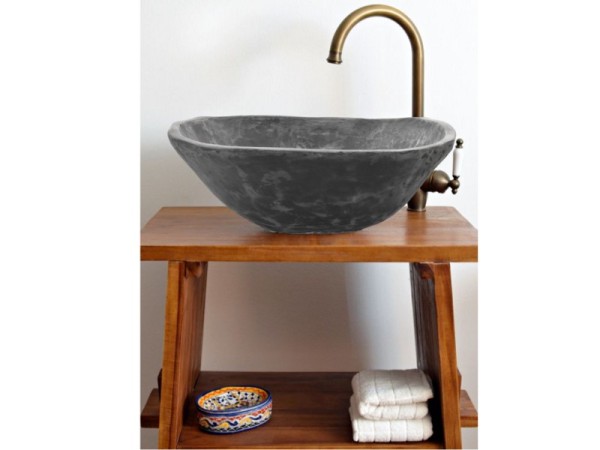 Βαθύς νιπτήρες μπάνιου επιτραπέζιοι Κρόνος ηφαιστειακή!