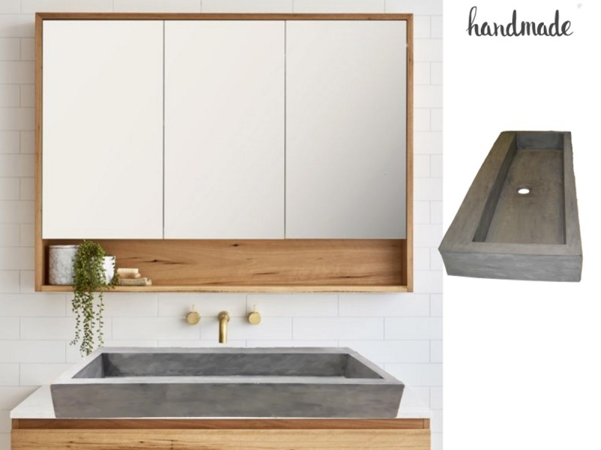 Minimal Μεγάλος Παράλληλος Νιπτήρας Μπάνιου Κύδων 