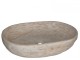 Οβάλ Νιπτήρας Μπάνιου Θέτις Τραβερτίνο Ελεύθερης Τοποθέτησης  Σε Έπιπλο