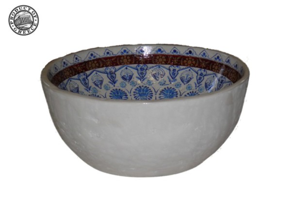 Περίτεχνος Χειροποίητος Ζωγραφικός Νιπτήρας Μπάνιου Πάτμος Τιμές