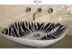 Retro handmade table washbasin zebra Odysseas