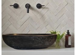 Ρωξάνη Νέος Νιπτήρας Τραβερτίνο Επιτραπέζιος Τιμές