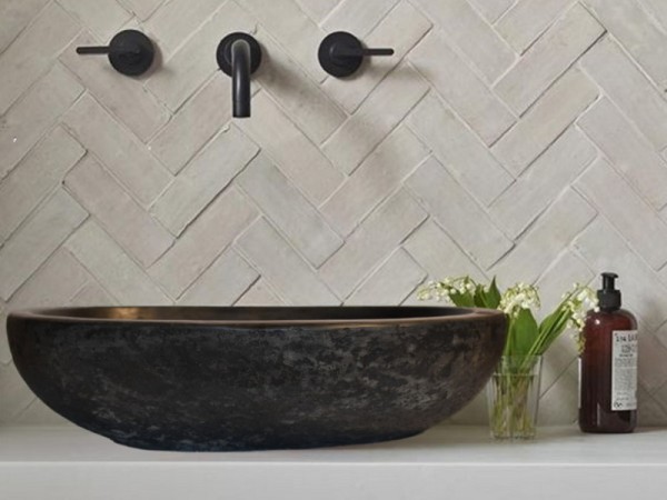 Ρωξάνη Νέος Νιπτήρας Τραβερτίνο Επιτραπέζιος Τιμές