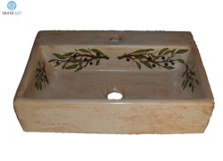 Πέτρινος Νιπτήρας Ελληνικός Παραδοσιακός Ελιά