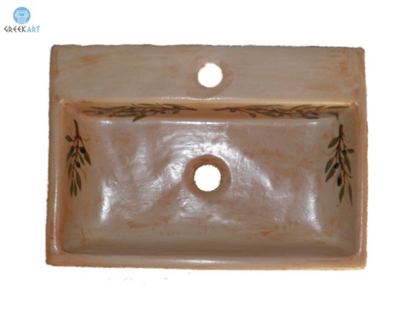 Stone washbasin Traditional Greek Olive