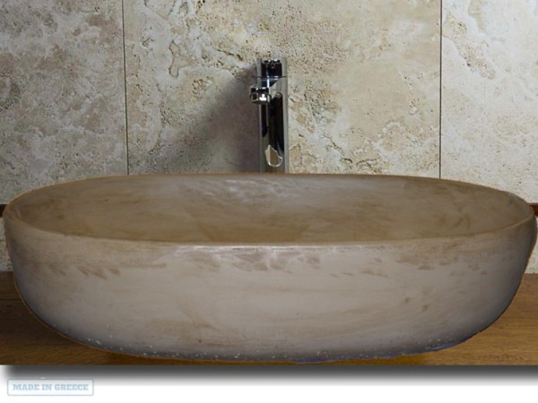 Θέτις Οβάλ Νιπτήρες Ελεύθερης Τοποθέτησης 62 χ 42,5 χ 12,5 cm Χρώματα